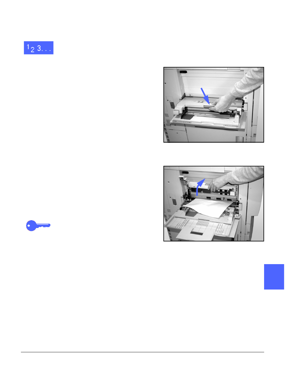 Paper jam inside paper tray 5, Paper jam inside paper tray 5 -11 | Xerox DOCUCOLOR 12 User Manual | Page 255 / 292