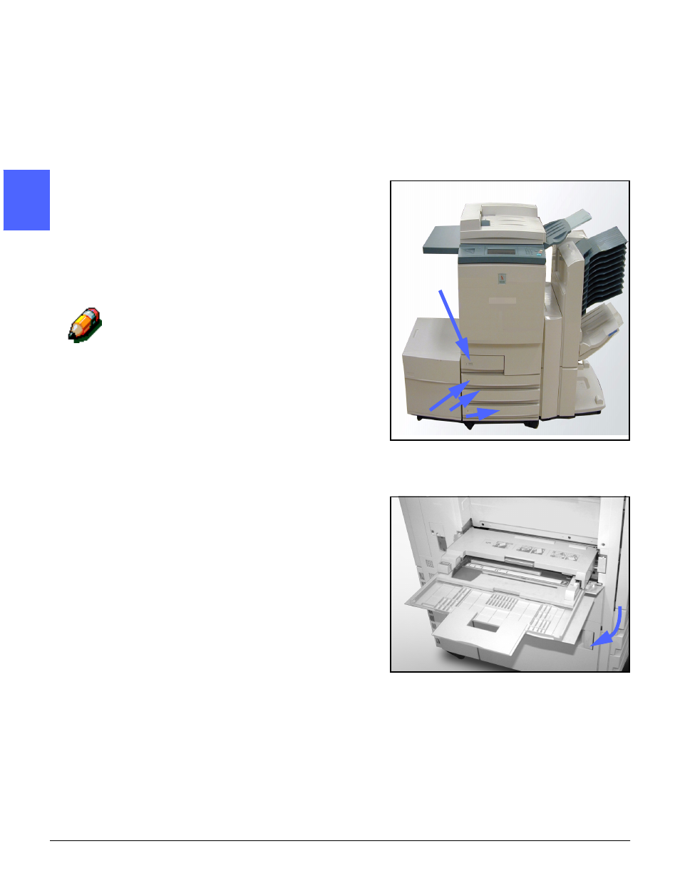 Paper trays and paper path, Paper trays, Paper trays and paper path -16 | Xerox DOCUCOLOR 12 User Manual | Page 50 / 292