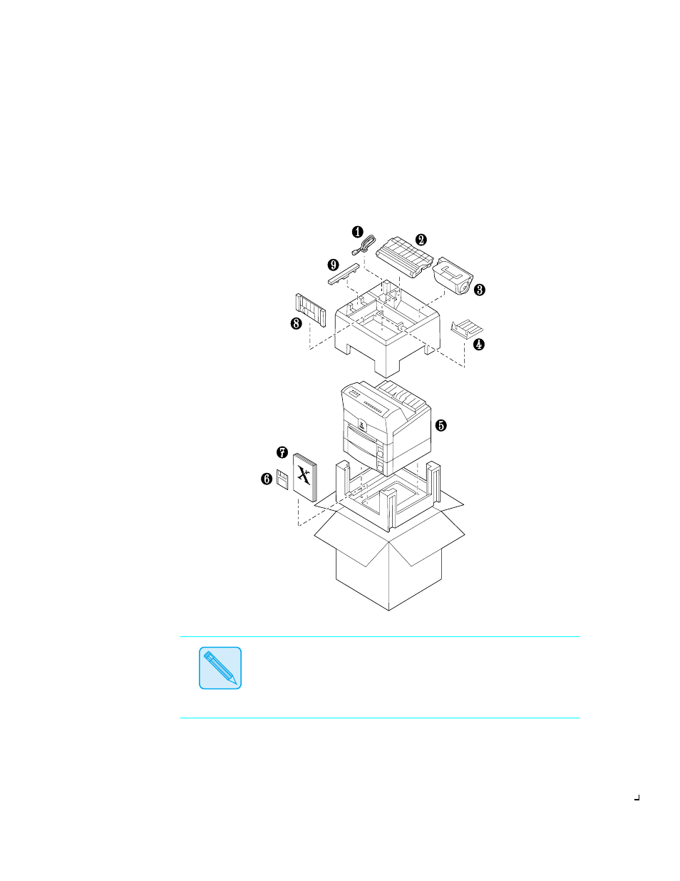 Unpacking the printer | Xerox 4512N User Manual | Page 6 / 196