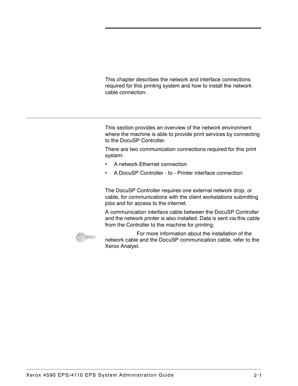 Installation, Network connectivity, Network connectivity -1 | Xerox 4110 User Manual | Page 13 / 92