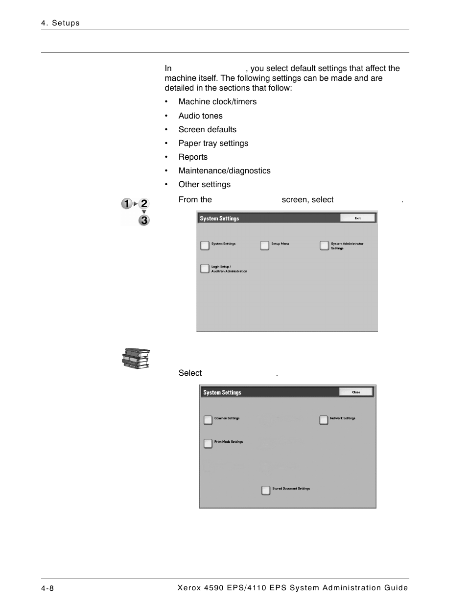 Common settings, Common settings -8 | Xerox 4110 User Manual | Page 26 / 92