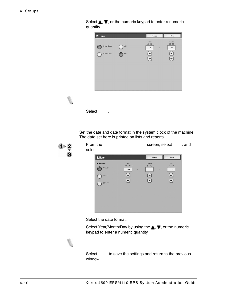 Date | Xerox 4110 User Manual | Page 28 / 92