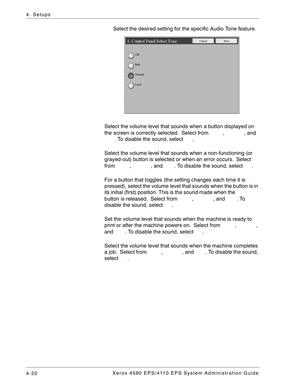 Xerox 4110 User Manual | Page 38 / 92