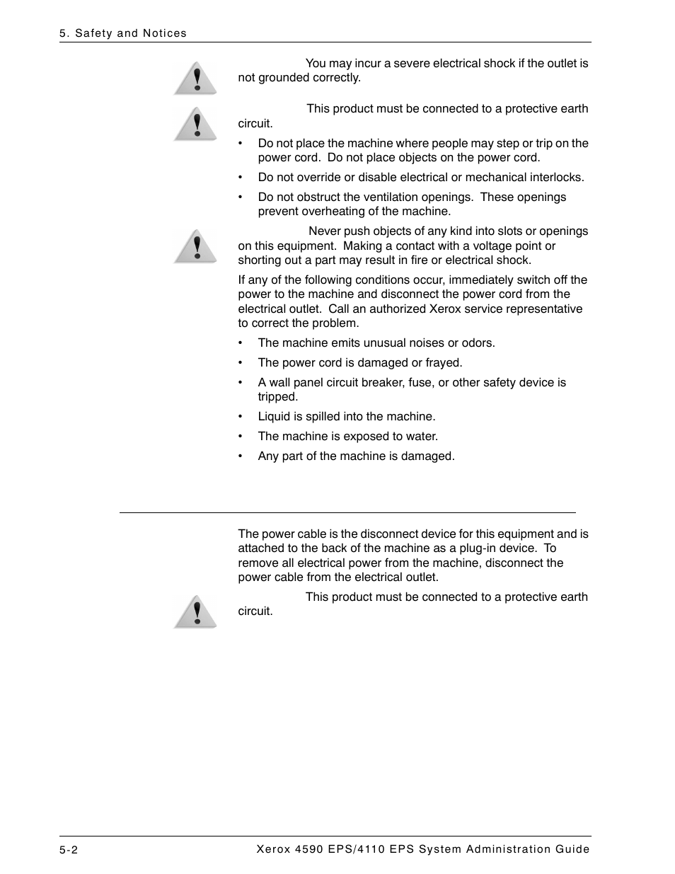 Disconnect device, Disconnect device -2 | Xerox 4110 User Manual | Page 76 / 92