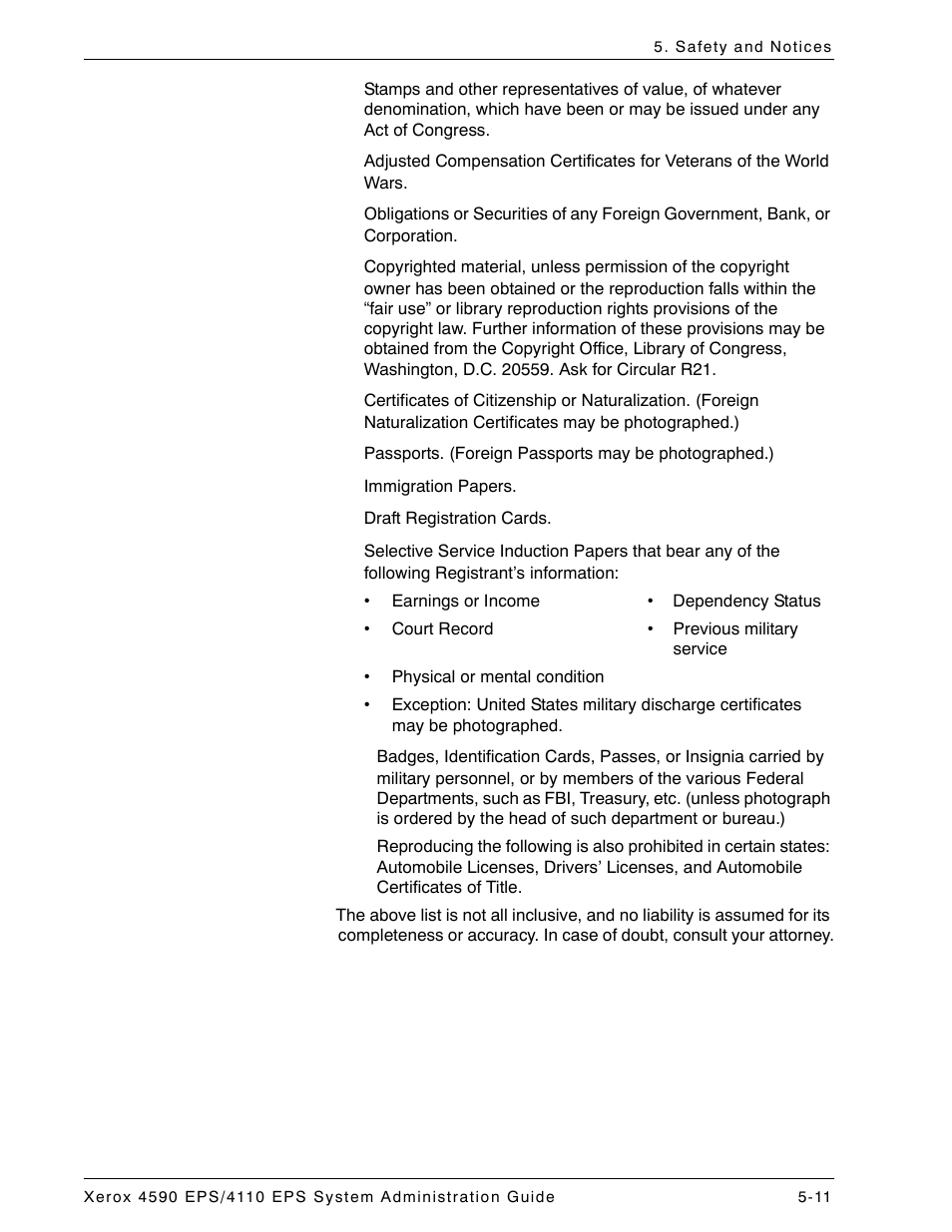 Xerox 4110 User Manual | Page 85 / 92