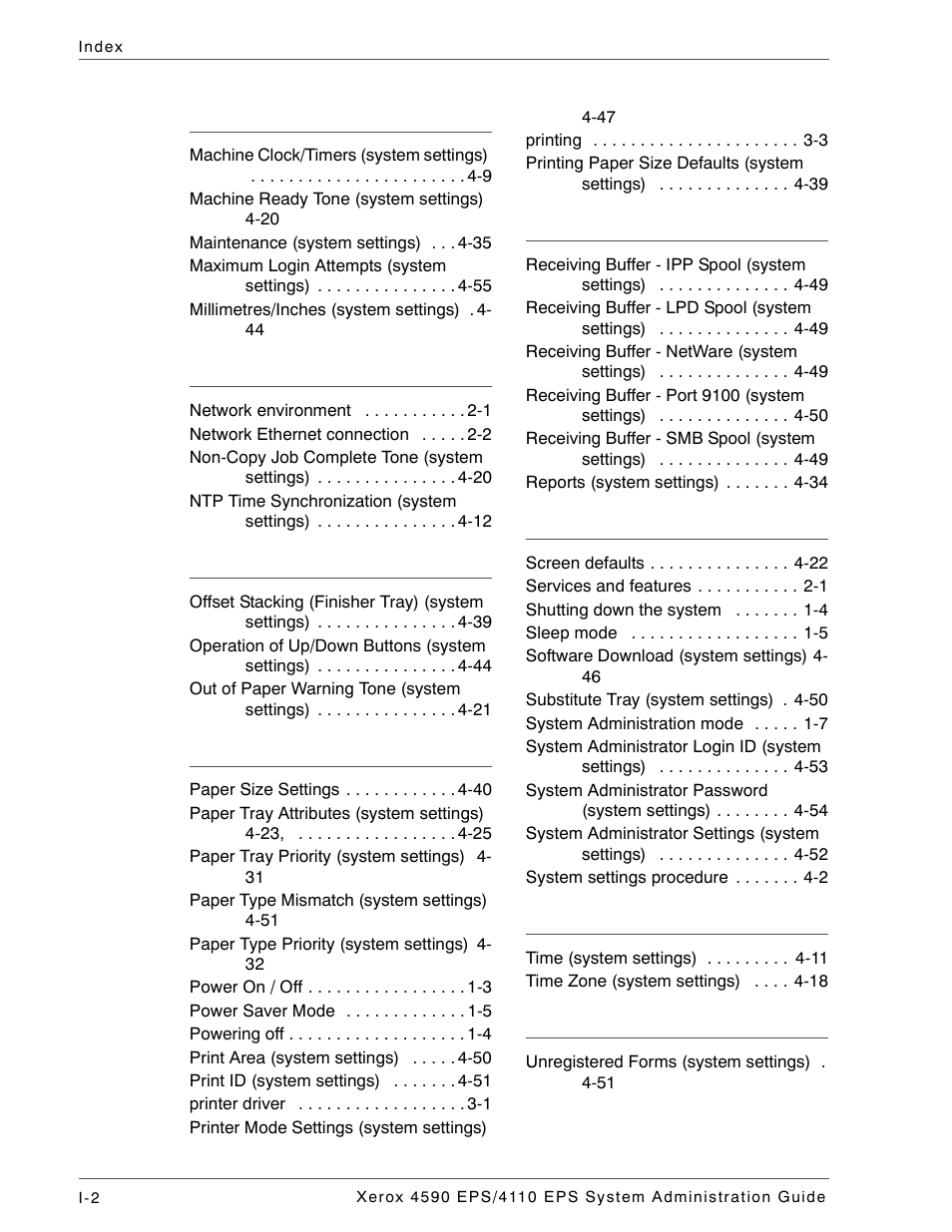 Xerox 4110 User Manual | Page 90 / 92