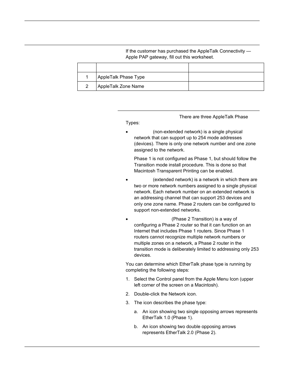 W-8: appletalk gateway installation worksheet | Xerox 701P46985 User Manual | Page 30 / 34