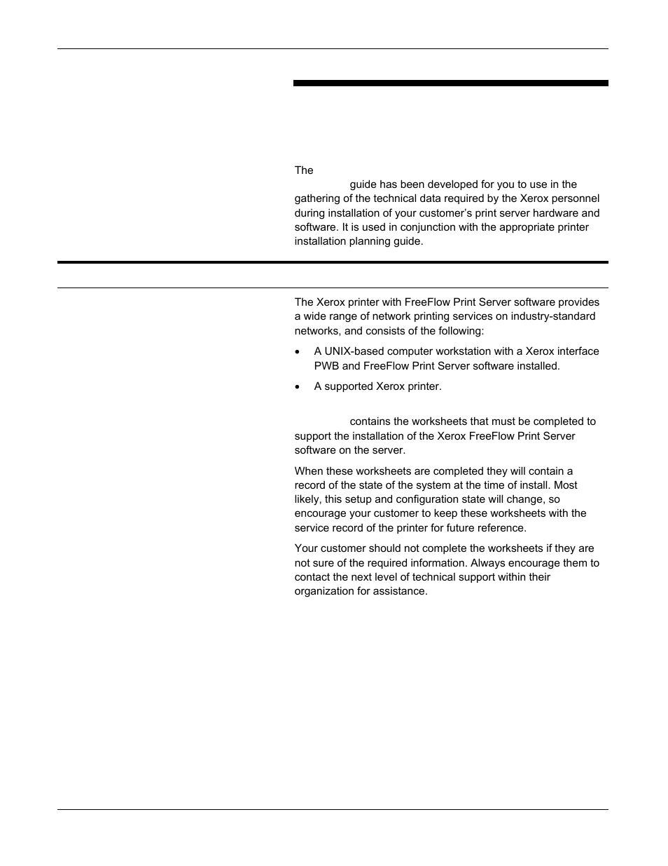 Installation worksheets, Using the installation worksheets | Xerox 701P46985 User Manual | Page 7 / 34