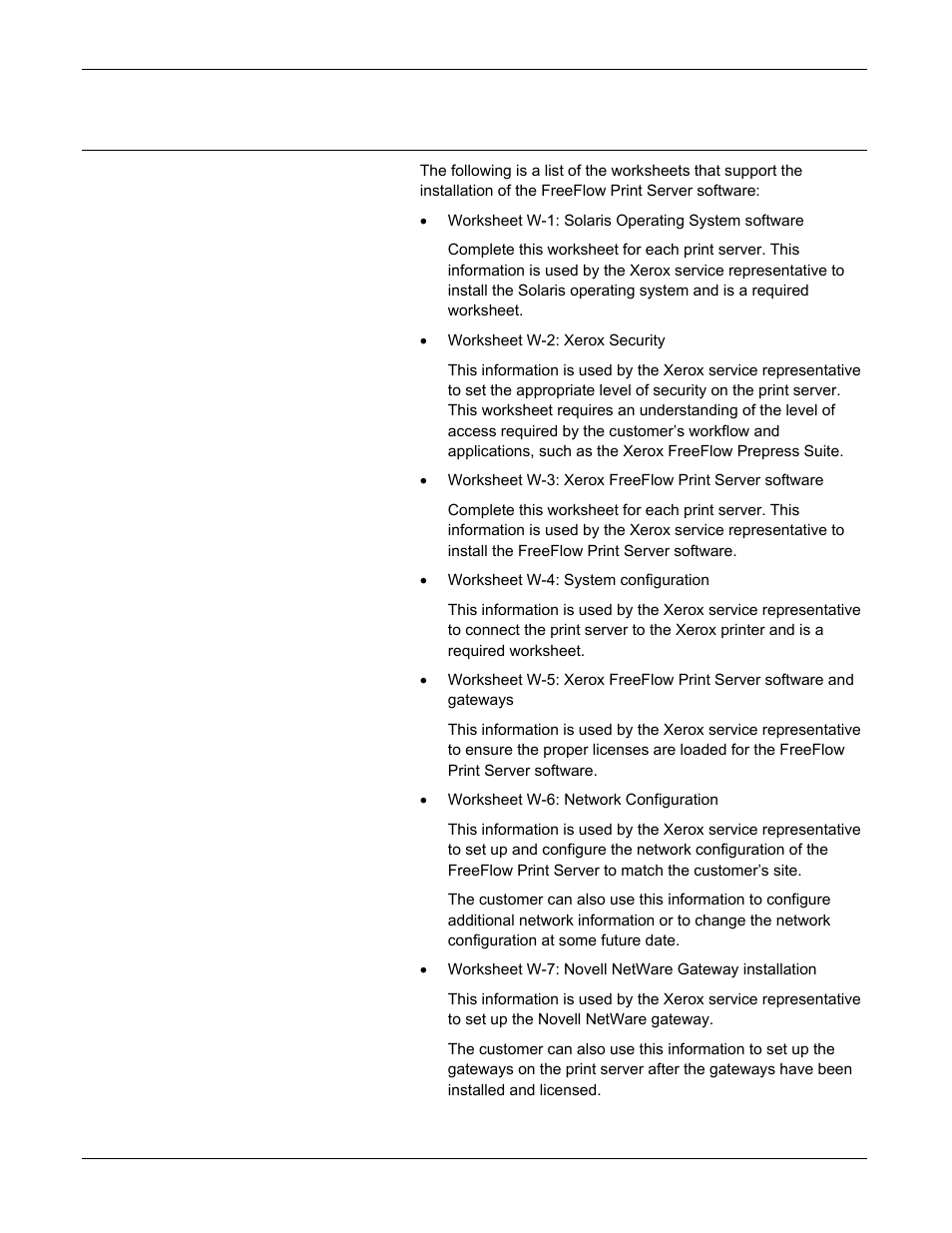 Available worksheets | Xerox 701P46985 User Manual | Page 8 / 34