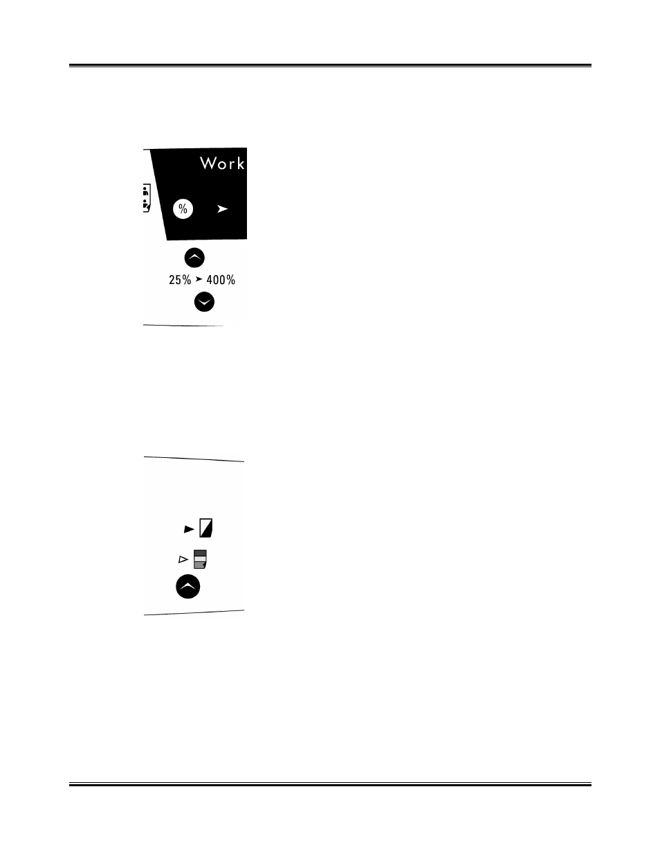 Enlarging or reducing the image, Choosing colour or b&w mode | Xerox XK25C User Manual | Page 55 / 102