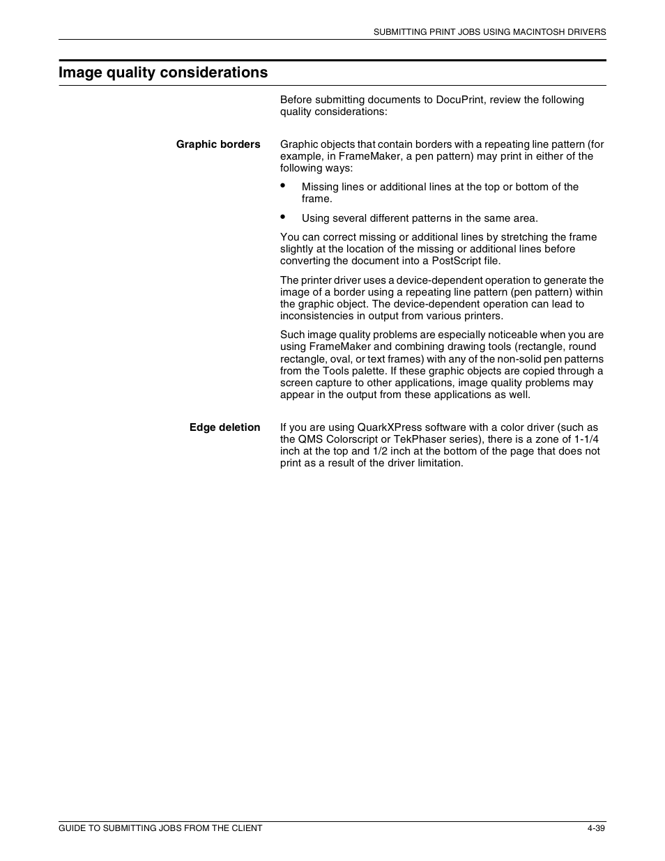 Image quality considerations | Xerox 721P87481 User Manual | Page 107 / 187