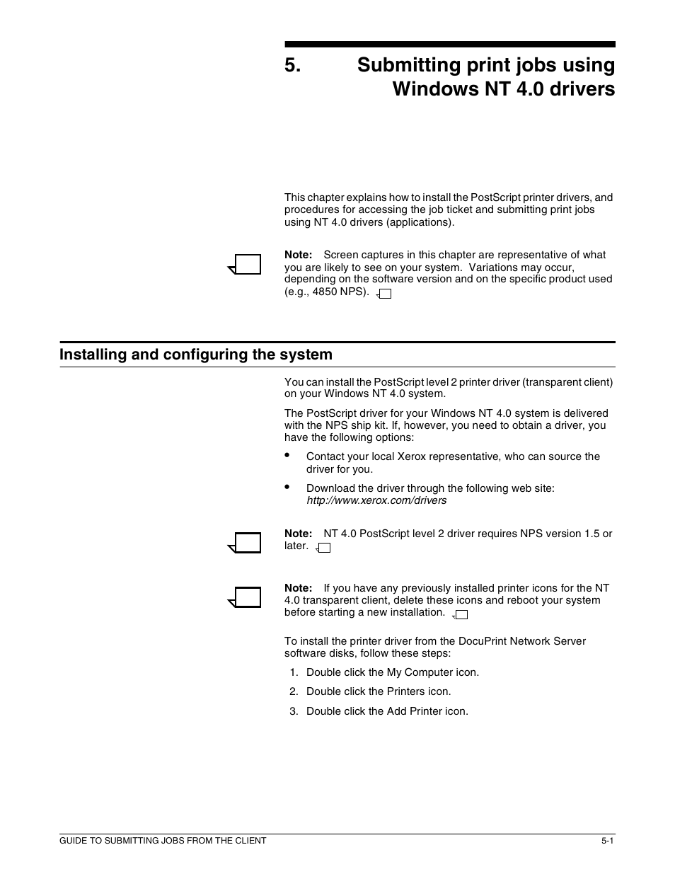 Installing and configuring the system | Xerox 721P87481 User Manual | Page 109 / 187