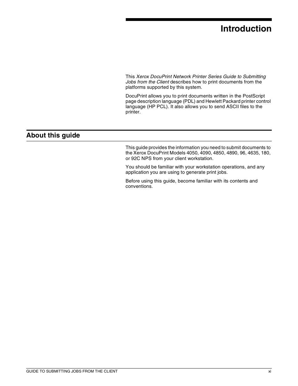 Introduction, About this guide | Xerox 721P87481 User Manual | Page 11 / 187