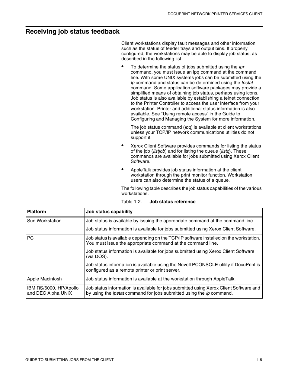 Receiving job status feedback | Xerox 721P87481 User Manual | Page 19 / 187