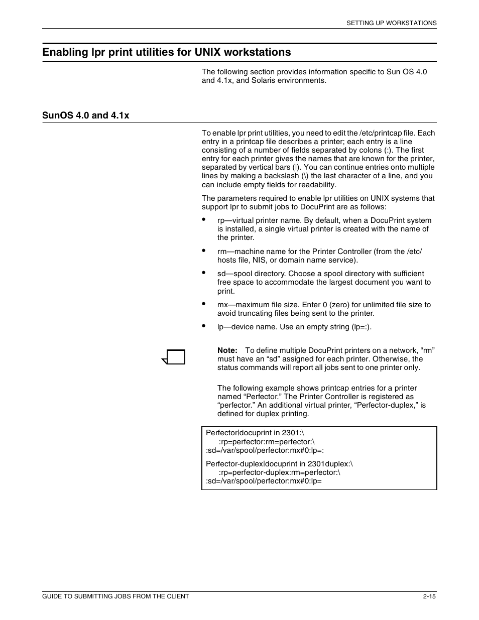 Enabling lpr print utilities for unix workstations | Xerox 721P87481 User Manual | Page 35 / 187