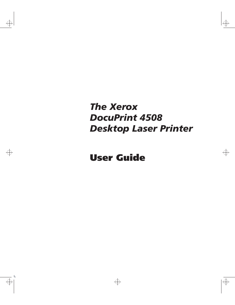 Xerox 4508 User Manual | 150 pages