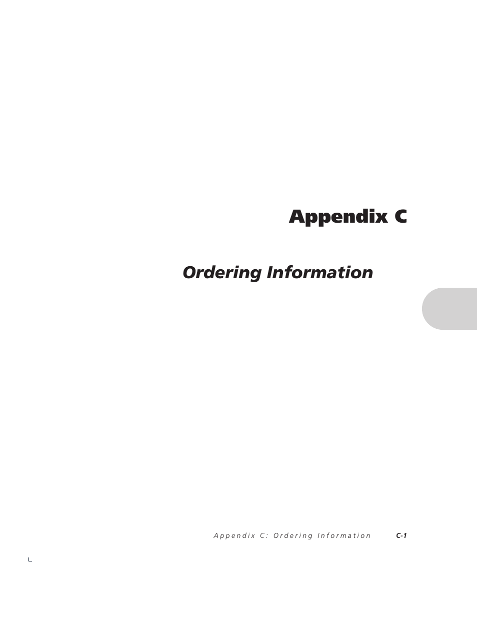 Appendix c, Ordering information | Xerox 4508 User Manual | Page 113 / 150