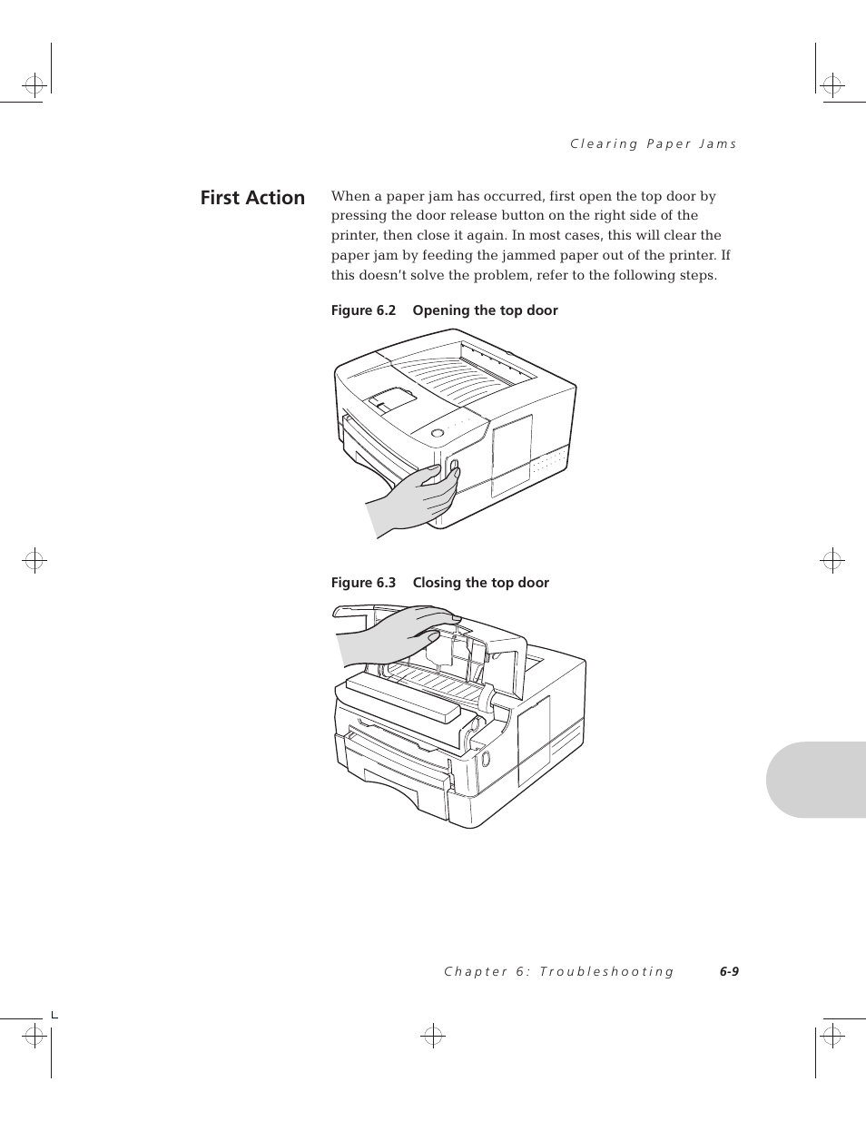 First action | Xerox 4508 User Manual | Page 63 / 150