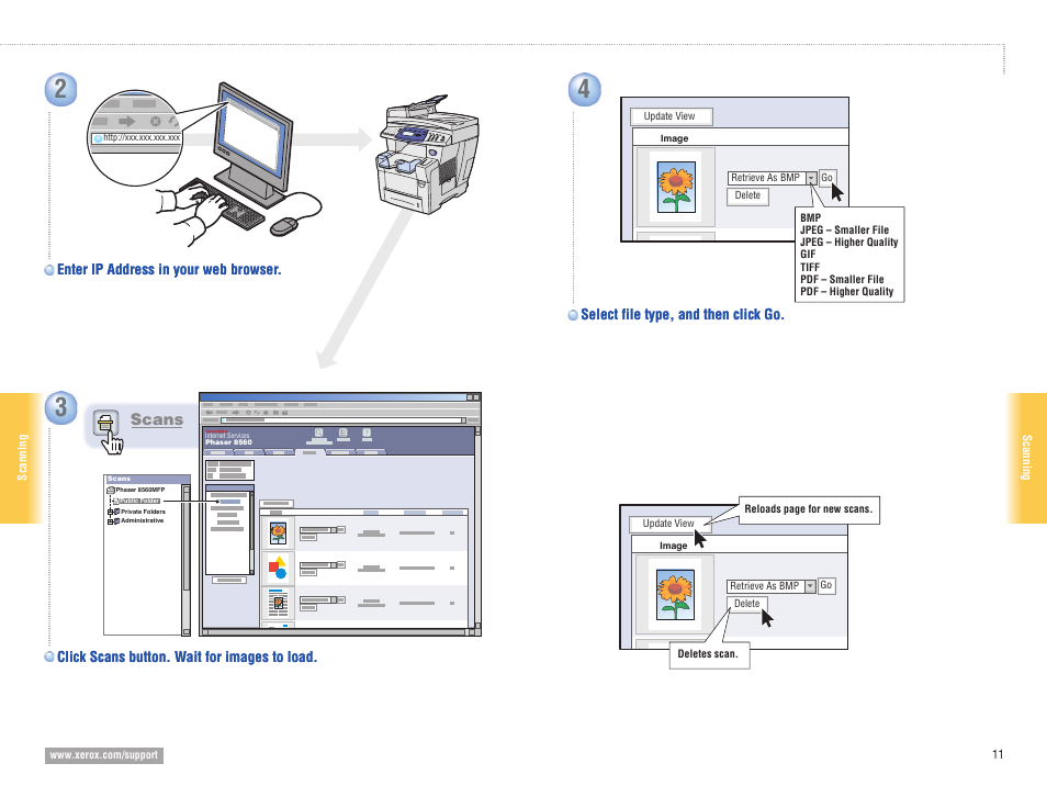Scans | Xerox 8560MFP User Manual | Page 11 / 16