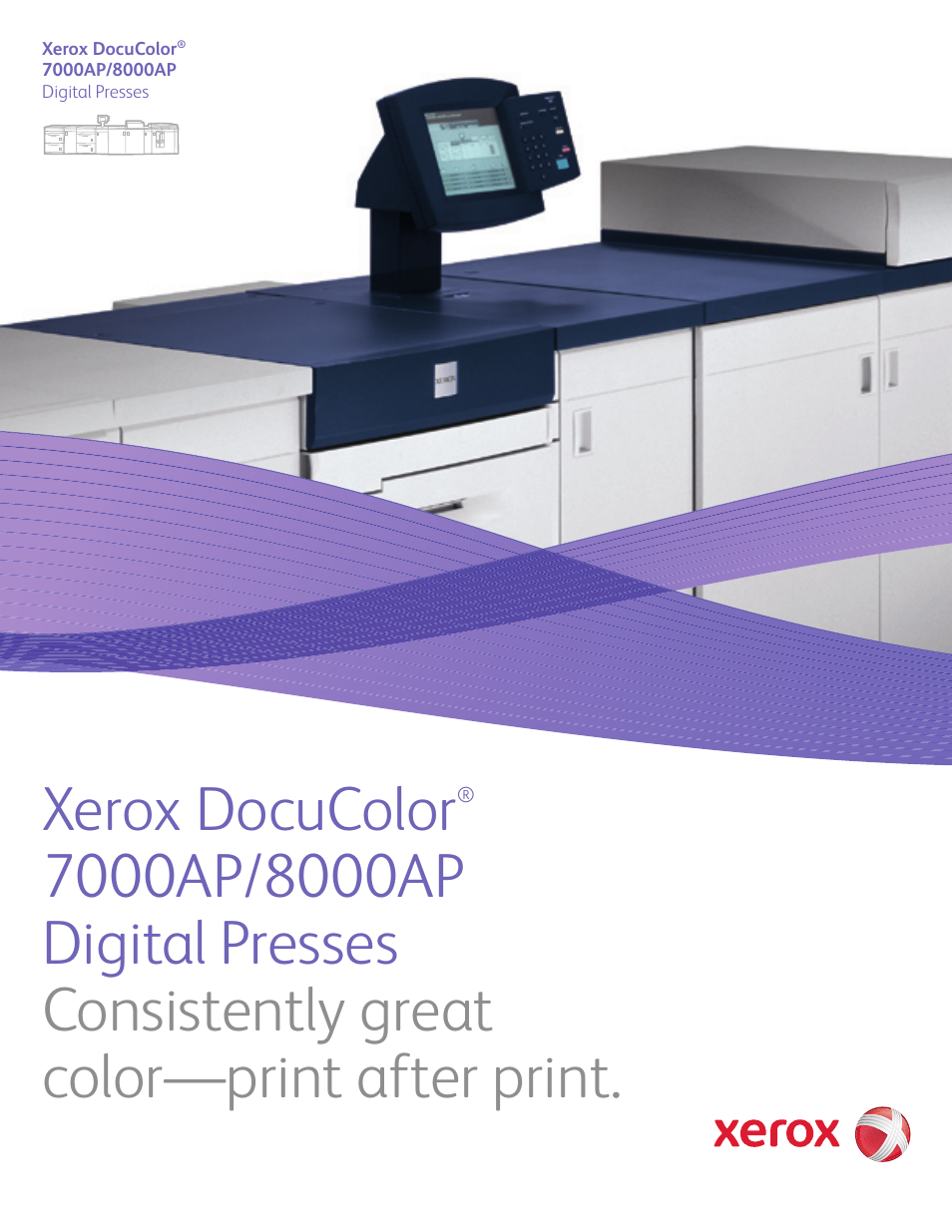 Xerox DocuColor 7000AP User Manual | 8 pages