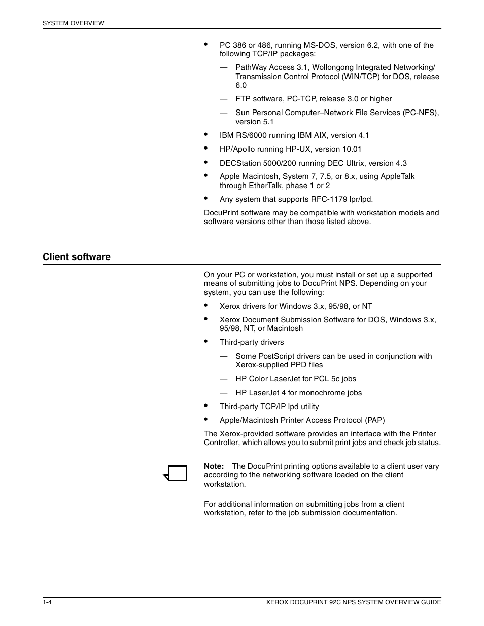 Xerox 92C NPS User Manual | Page 14 / 64