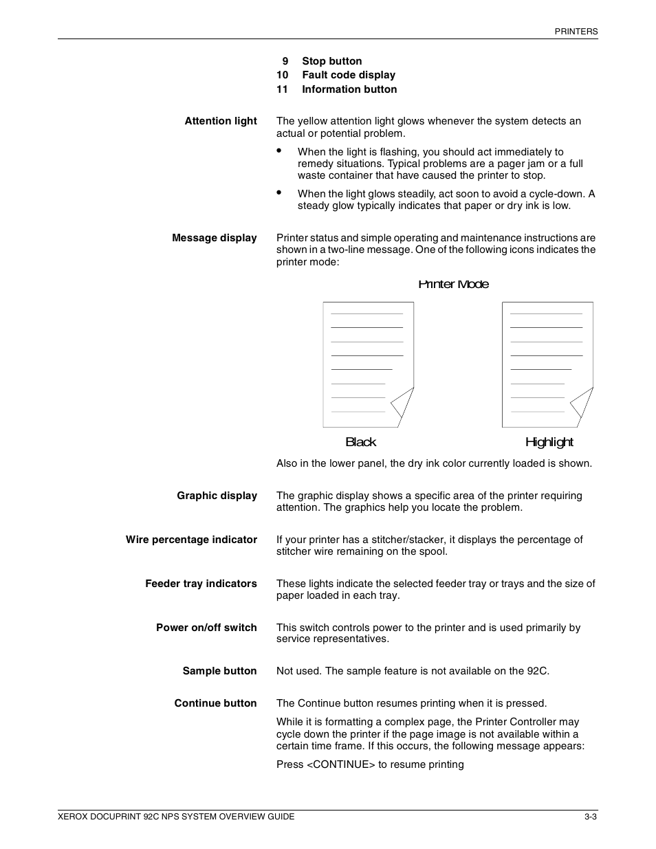 Xerox 92C NPS User Manual | Page 25 / 64