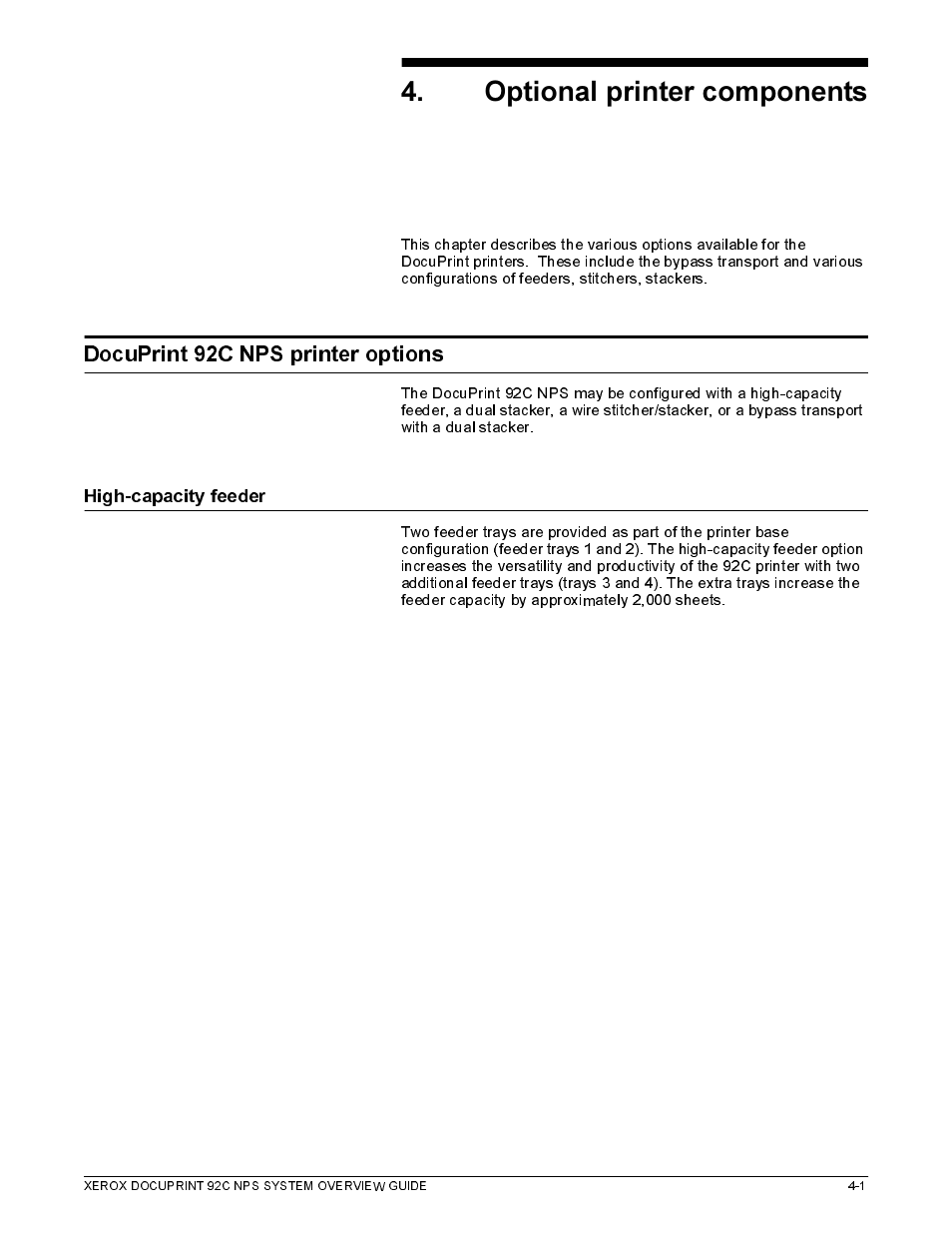 2swlrqdo sulqwhu frpsrqhqwv, 9pq vã(!8ãiqtã vr ãv | Xerox 92C NPS User Manual | Page 29 / 64