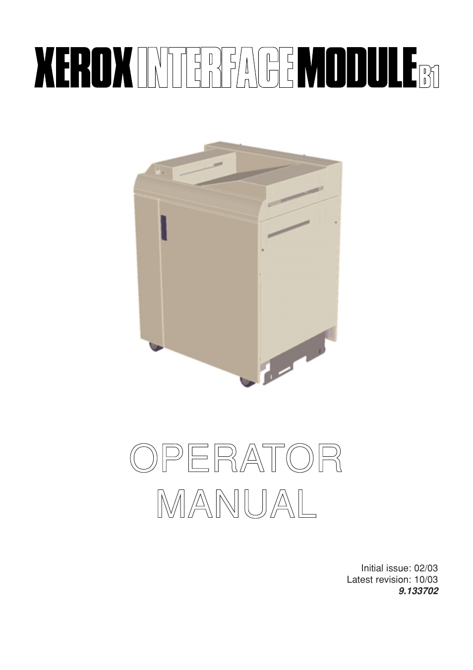 Xerox B1 User Manual | 14 pages