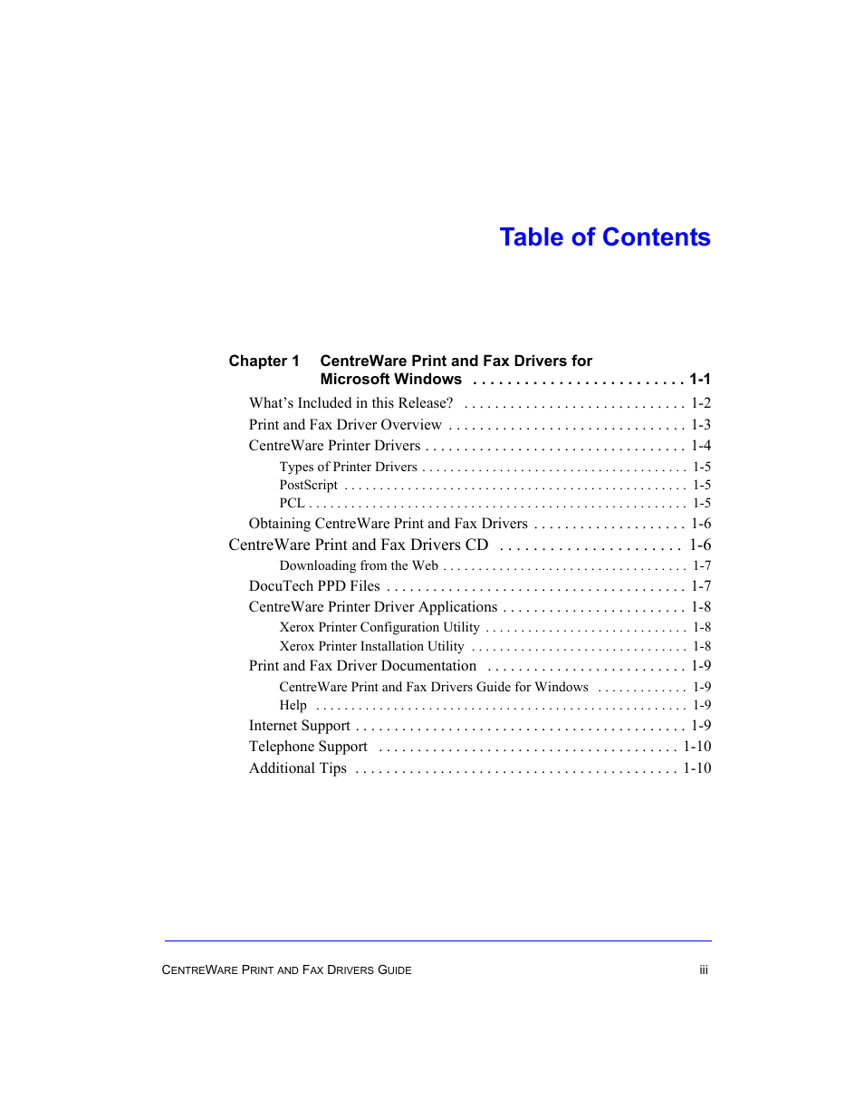 Xerox Fax Machine User Manual | Page 3 / 54