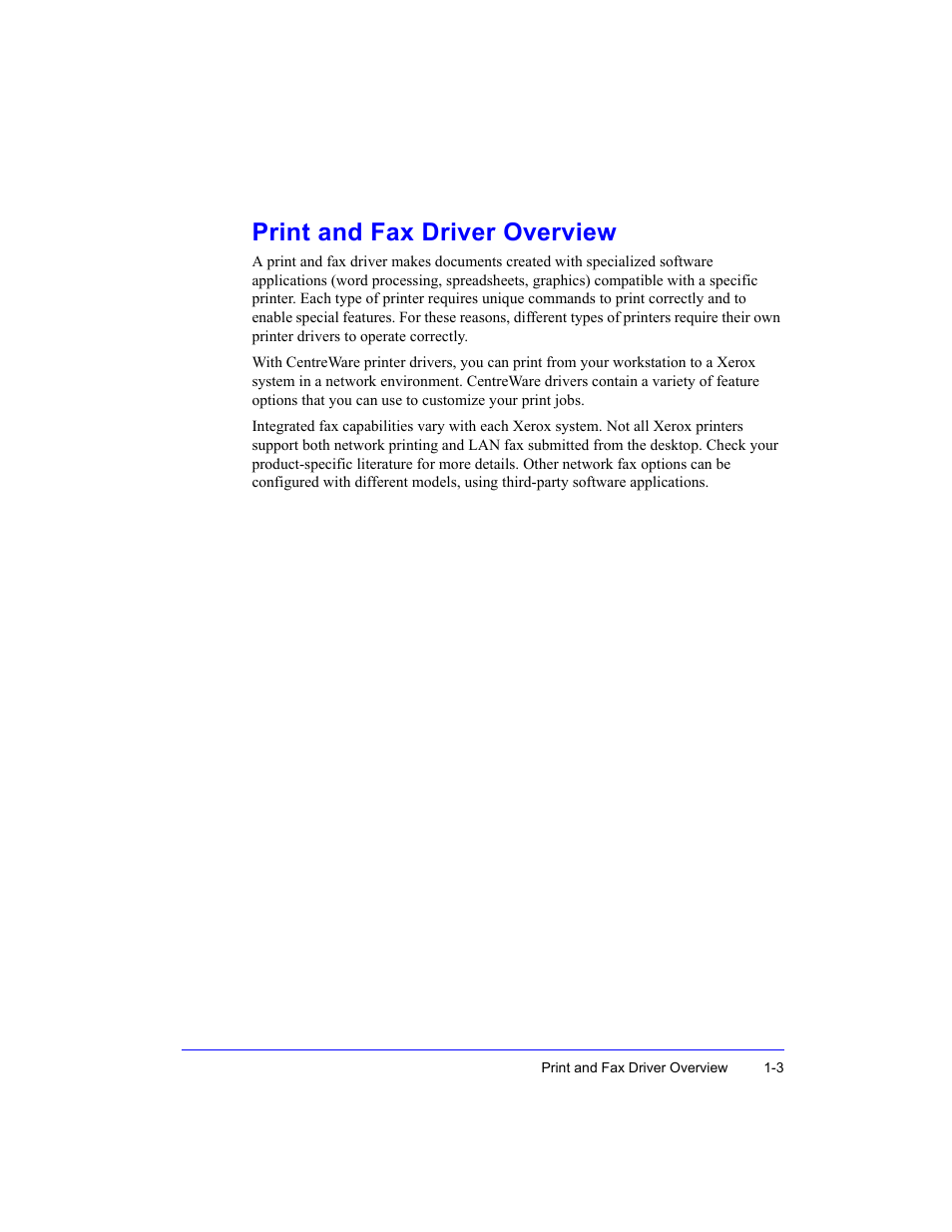 Print and fax driver overview, Print and fax driver overview -3 | Xerox Fax Machine User Manual | Page 7 / 54