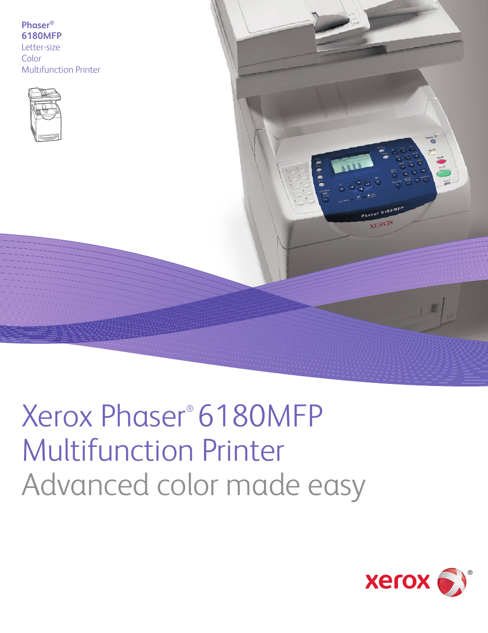 Xerox Phaser 6180 User Manual | 4 pages