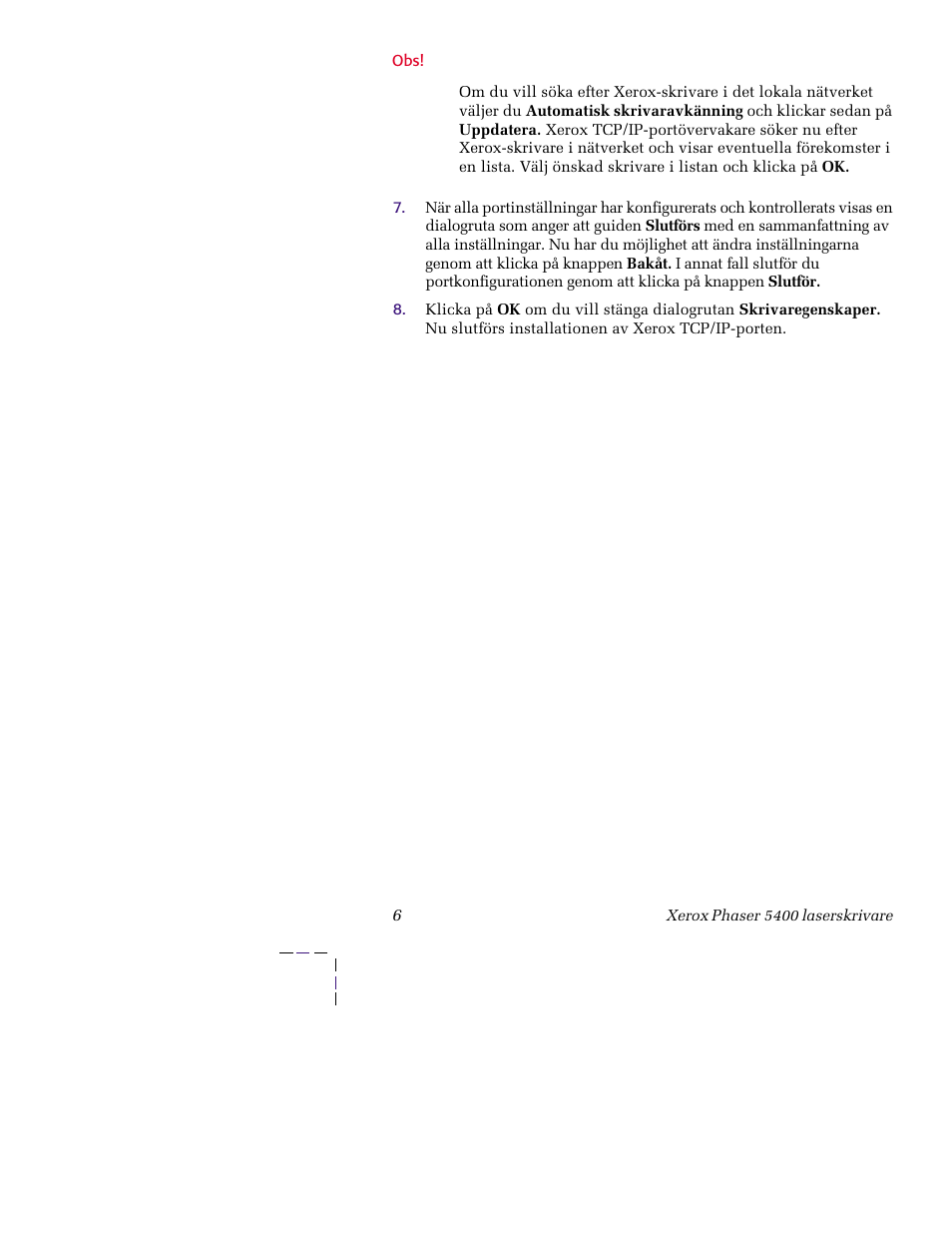 Xerox XERORPHASER 5400 User Manual | Page 12 / 40