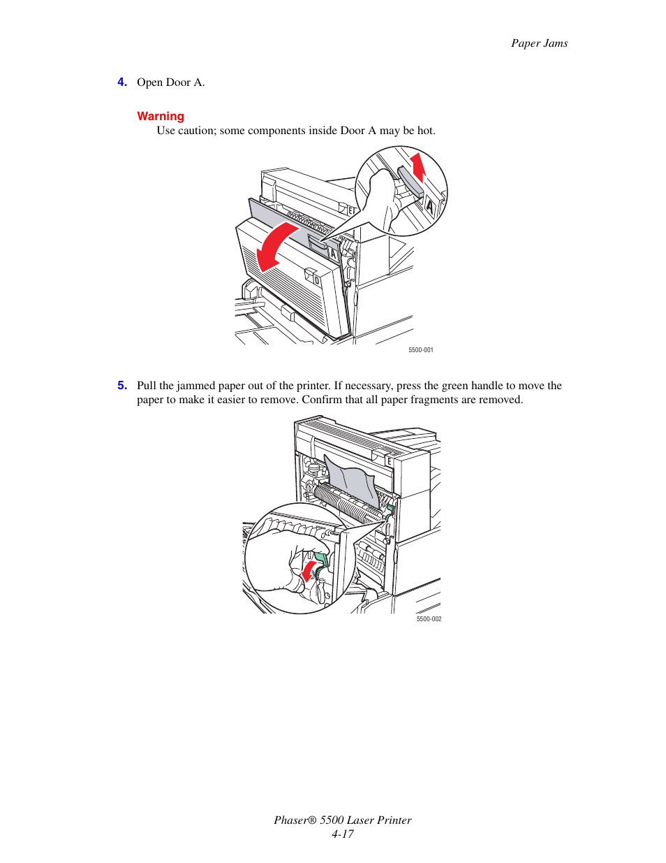 Xerox Phaser Printer 5500 User Manual | Page 15 / 50