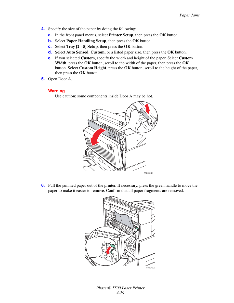 Xerox Phaser Printer 5500 User Manual | Page 27 / 50