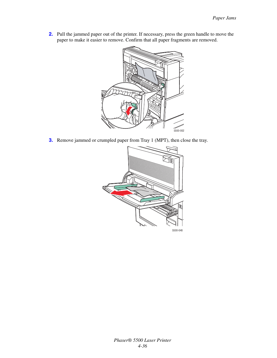 Xerox Phaser Printer 5500 User Manual | Page 34 / 50