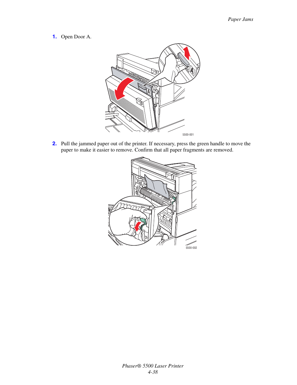 Xerox Phaser Printer 5500 User Manual | Page 36 / 50