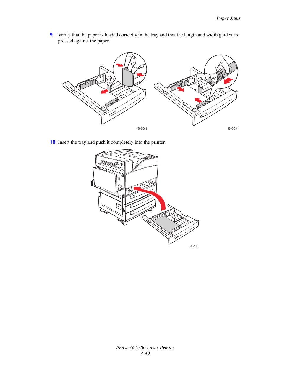 Xerox Phaser Printer 5500 User Manual | Page 47 / 50