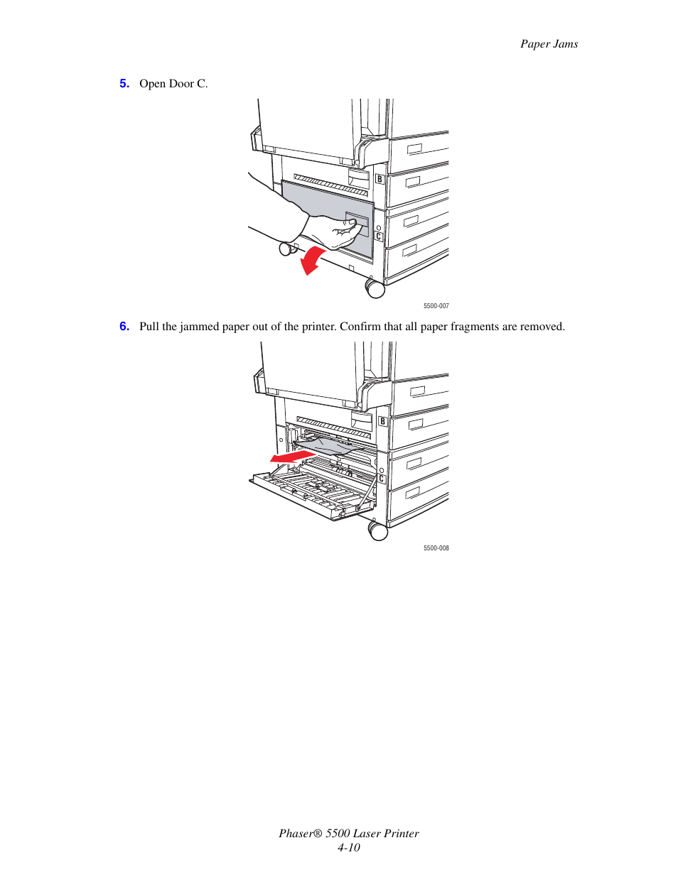 Xerox Phaser Printer 5500 User Manual | Page 8 / 50