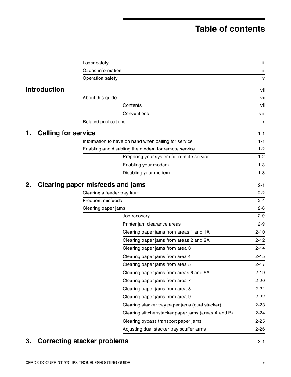 Xerox 92C IPS User Manual | Page 5 / 49