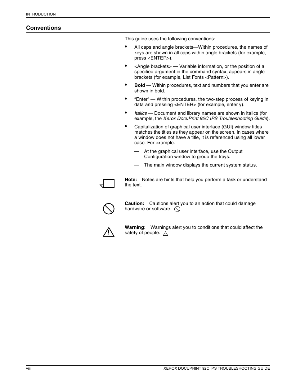 Xerox 92C IPS User Manual | Page 8 / 49