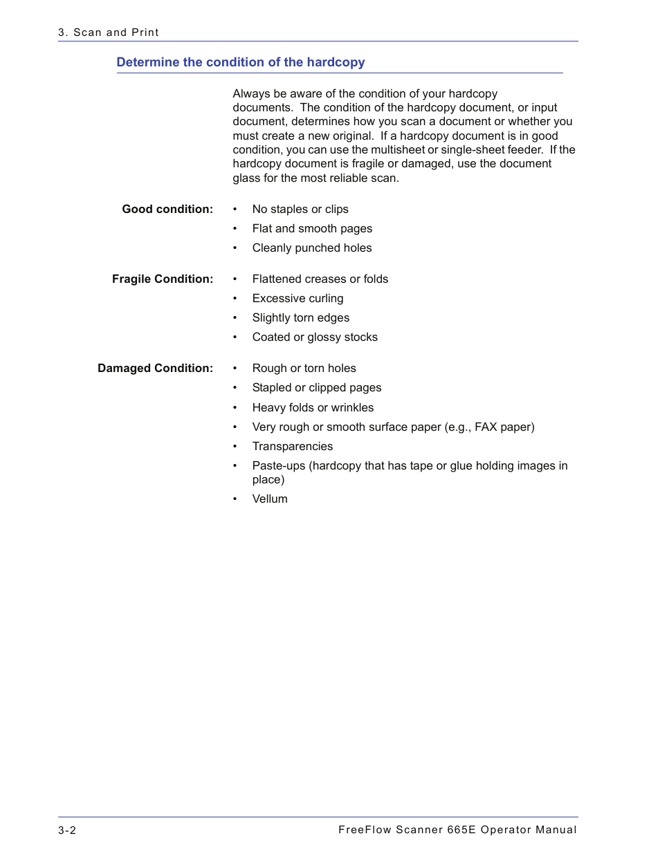 Determine the condition of the hardcopy, Determine the condition of the hardcopy -2 | Xerox 701P44148 User Manual | Page 62 / 188