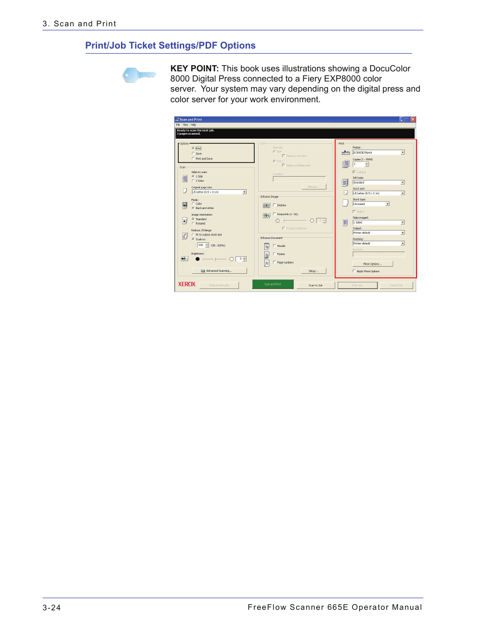 Print/job ticket settings/pdf options, Print/job ticket settings/pdf options -24 | Xerox 701P44148 User Manual | Page 84 / 188