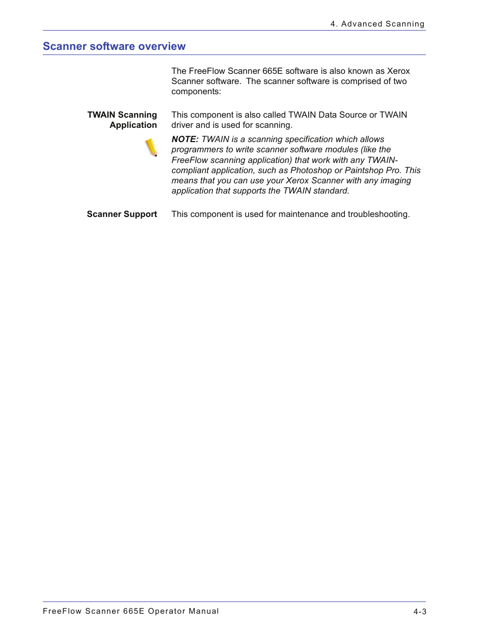 Scanner software overview, Scanner software overview -3 | Xerox 701P44148 User Manual | Page 93 / 188