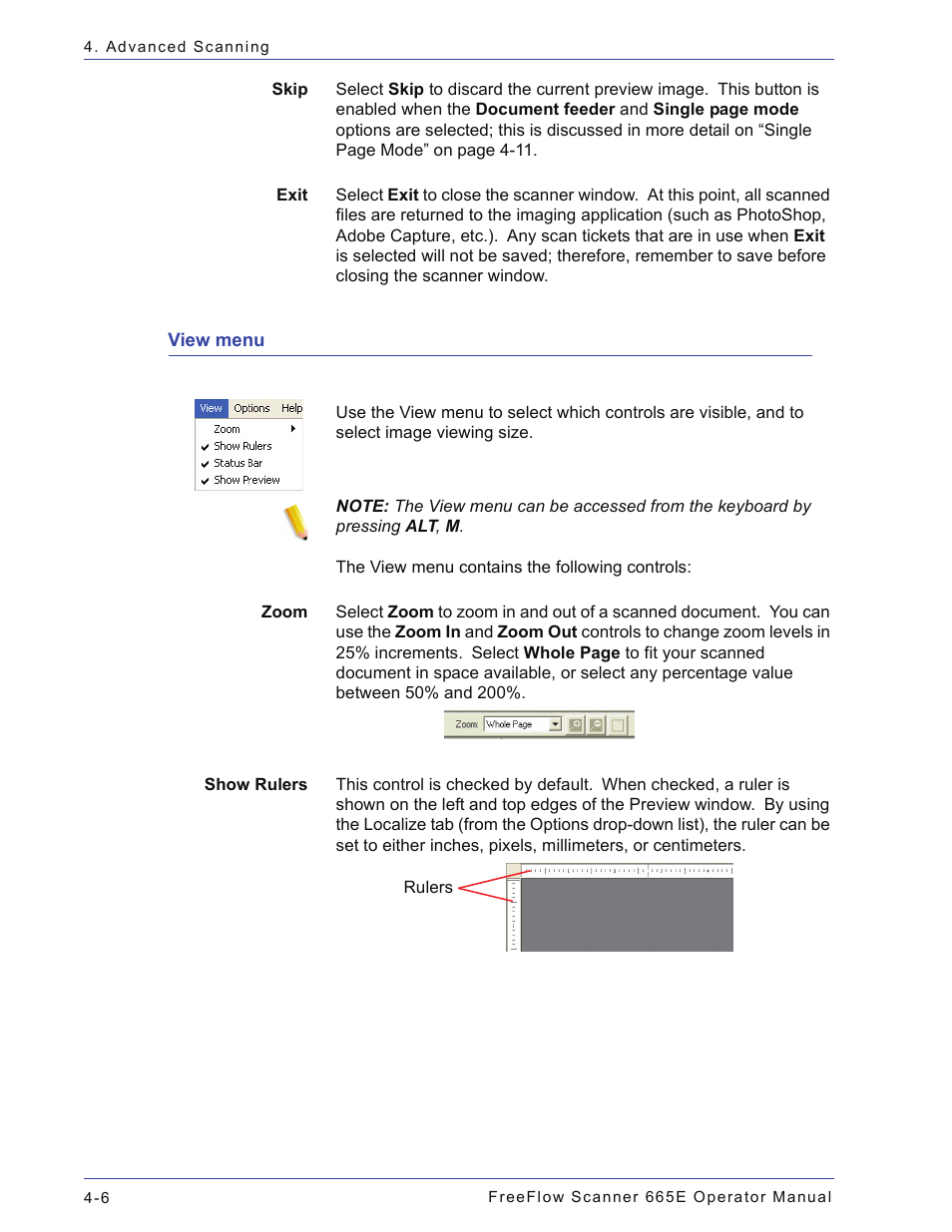 View menu, View menu -6 | Xerox 701P44148 User Manual | Page 96 / 188