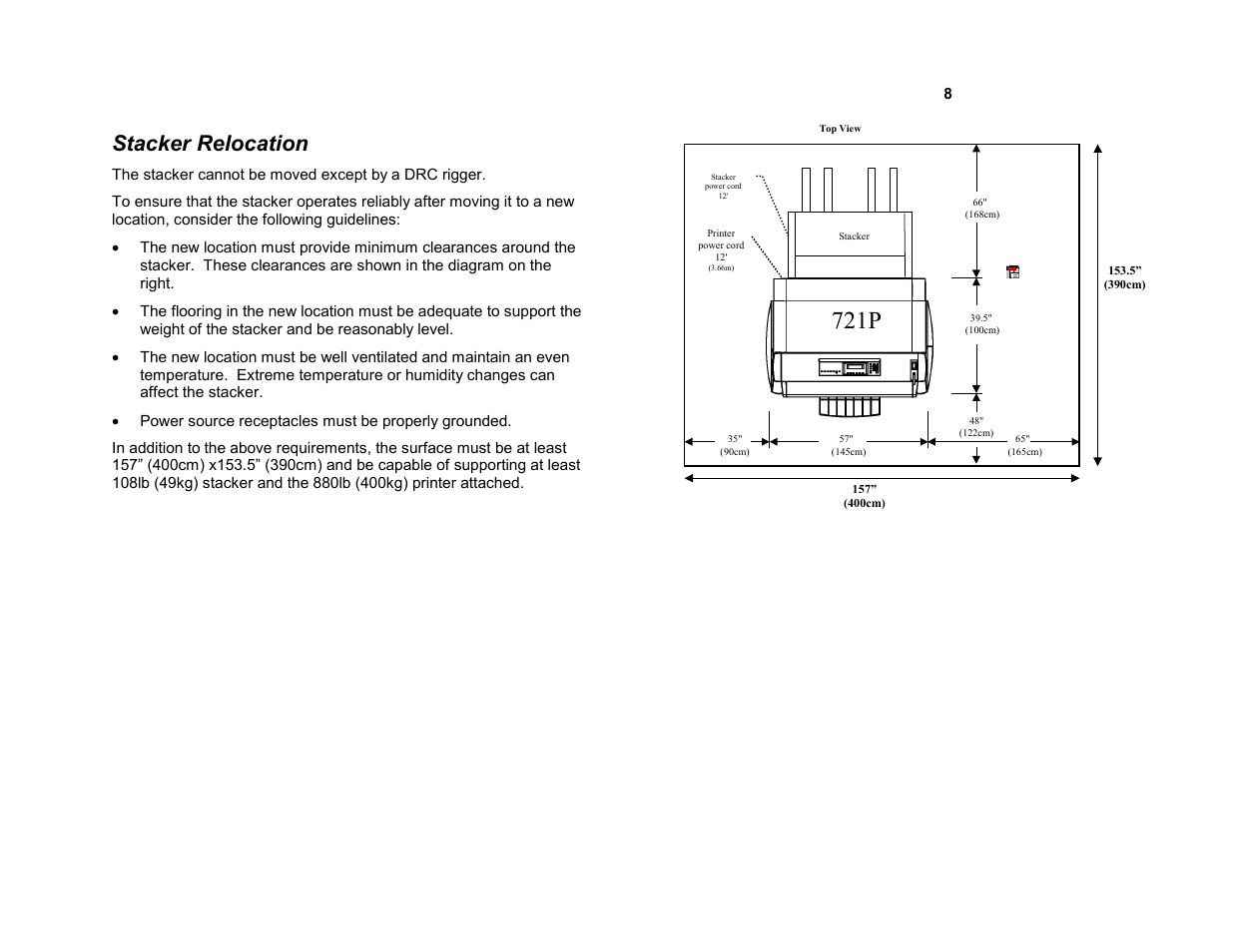 Stacker relocation, 721p | Xerox STACKER 8855/721P User Manual | Page 10 / 11