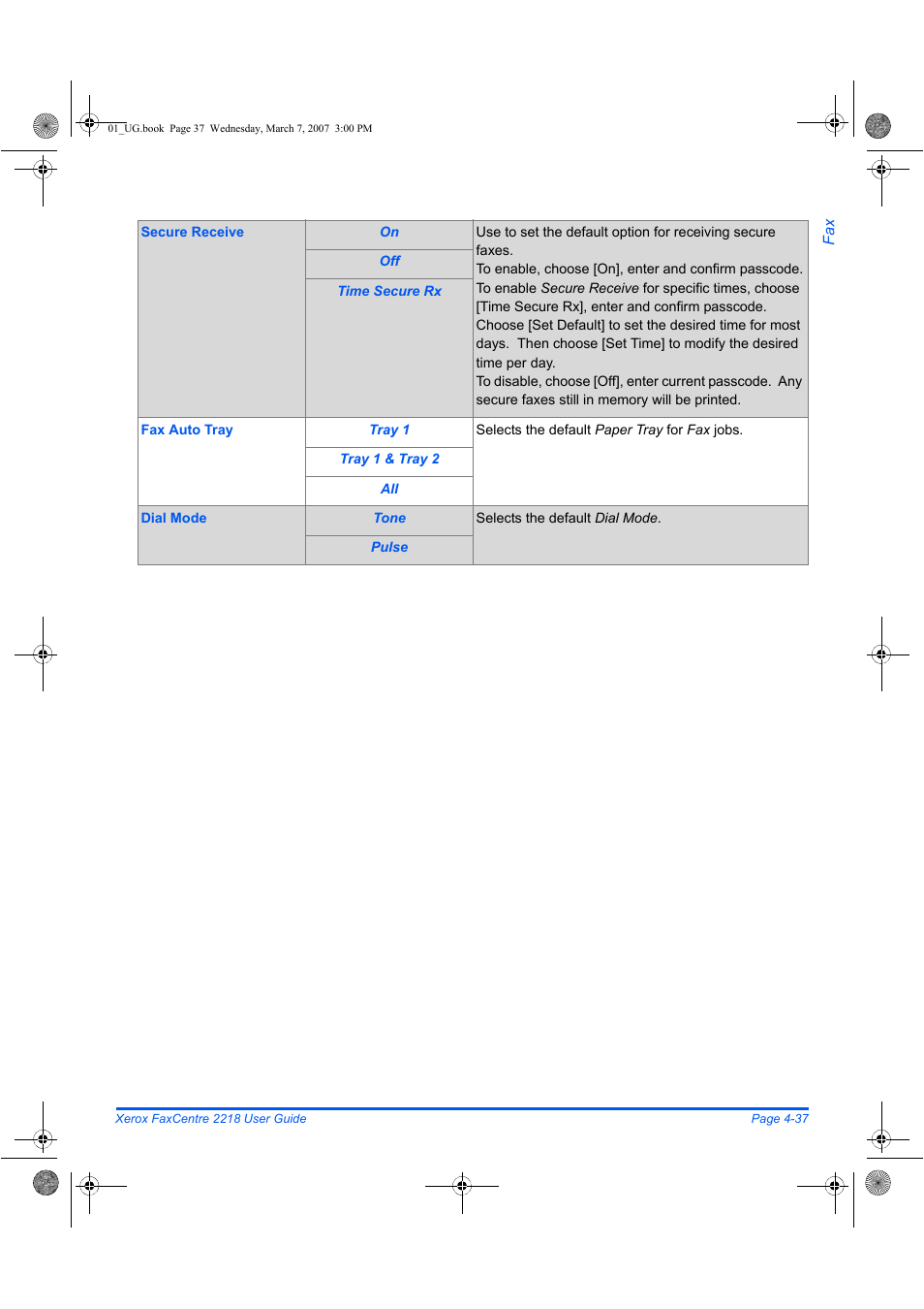 Xerox FaxCentre 2218 User Manual | Page 111 / 212