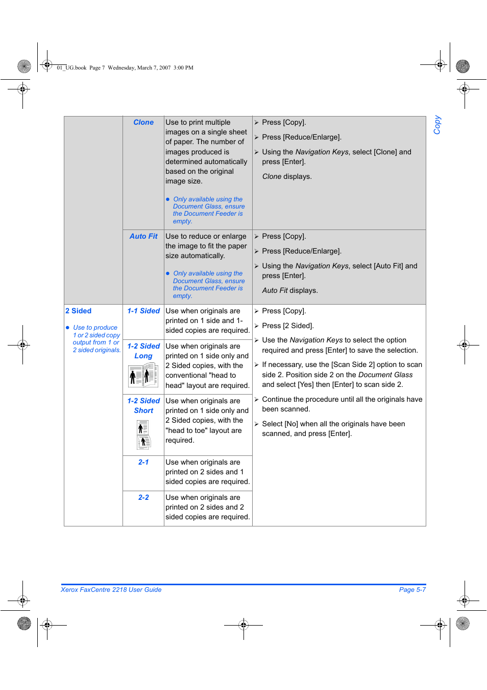 Xerox FaxCentre 2218 User Manual | Page 119 / 212