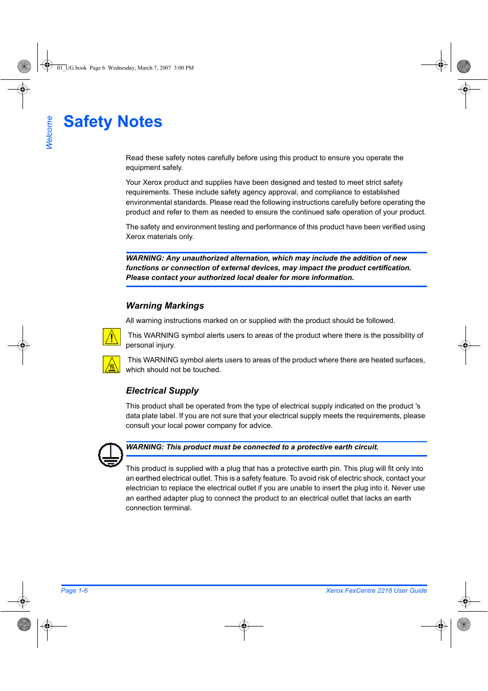 Xerox FaxCentre 2218 User Manual | Page 14 / 212
