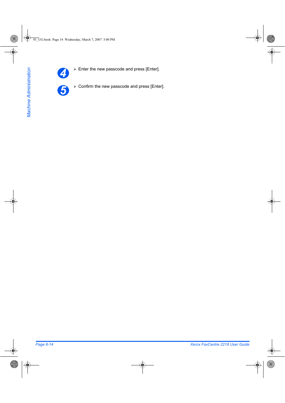 Xerox FaxCentre 2218 User Manual | Page 160 / 212