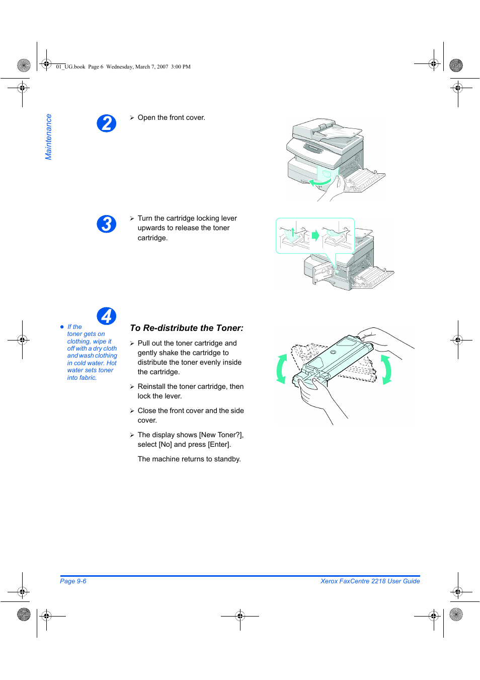 Xerox FaxCentre 2218 User Manual | Page 174 / 212
